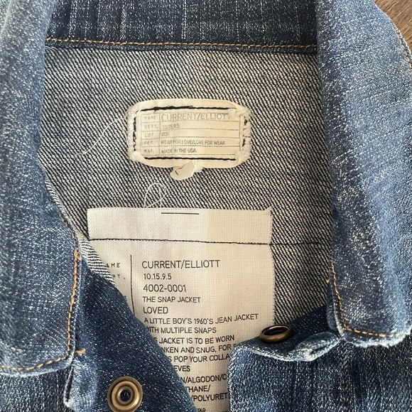 Current/Elliott The Snap Jean Jacket size 2 - Picture 3 of 7
